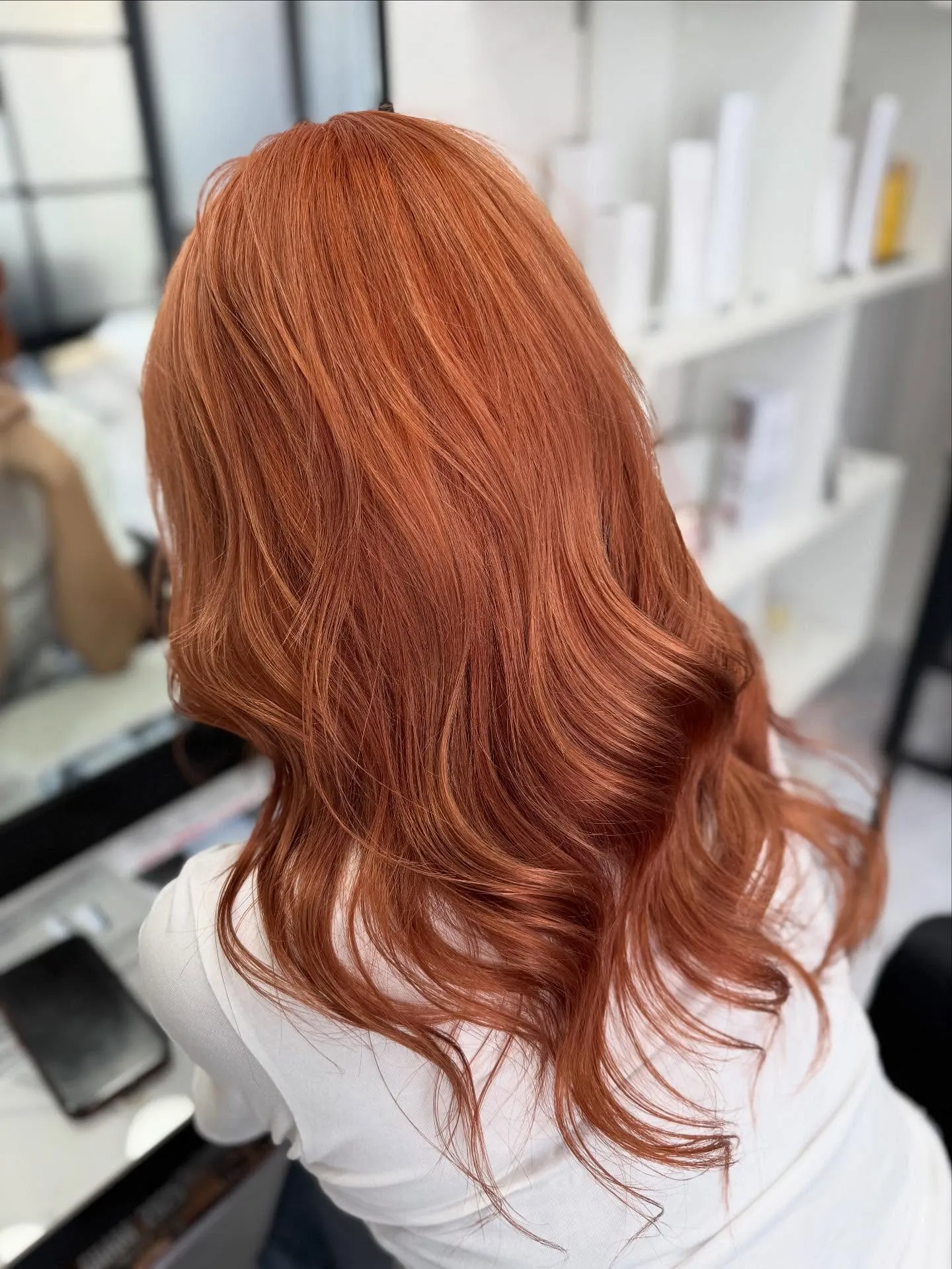 ✴︎lamchele✴︎オレンジベージュ×ブリーチカラー