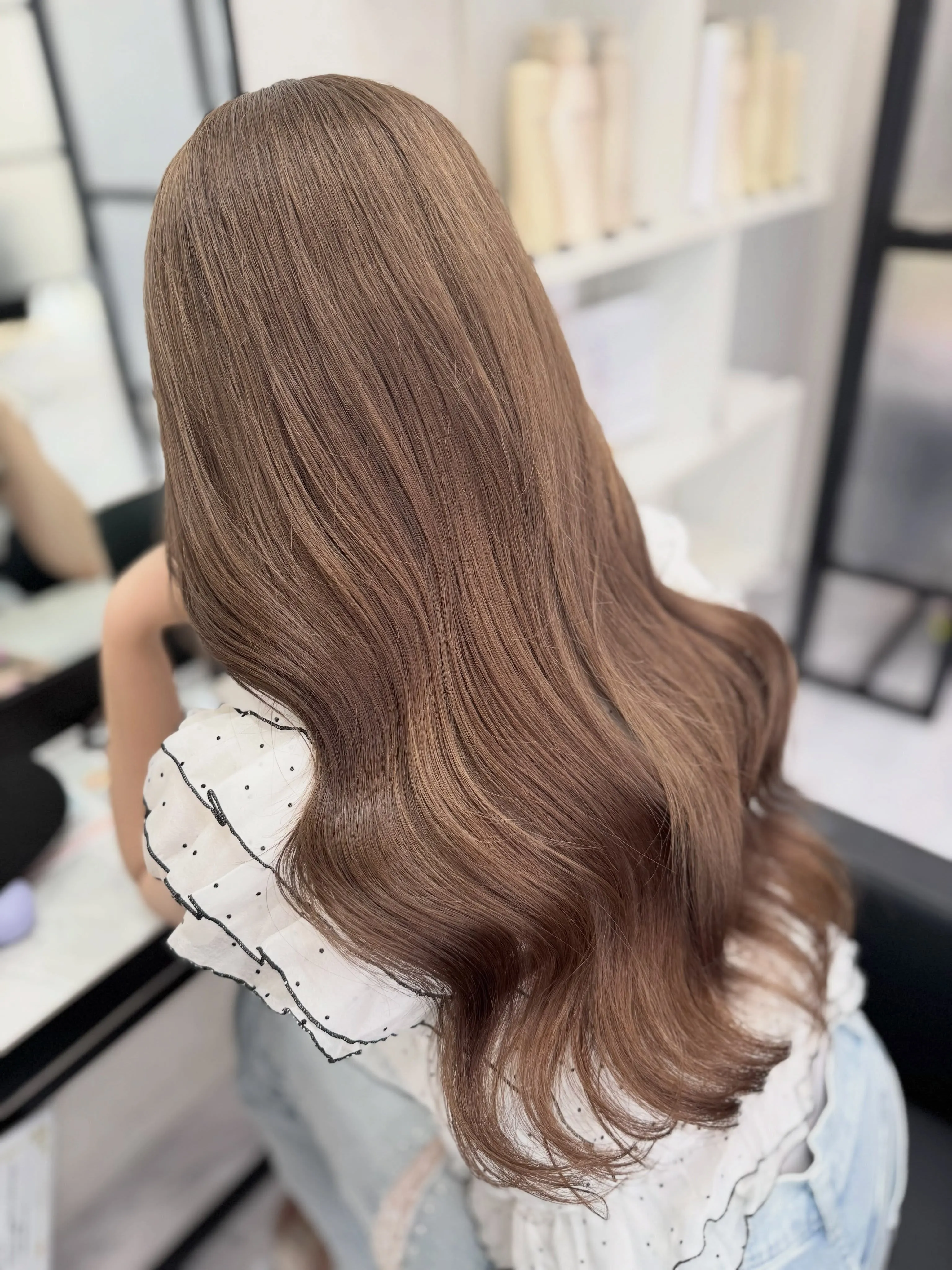 ✴︎lamchele✴︎ミルクティーグレージュ×ケアブリーチ...
