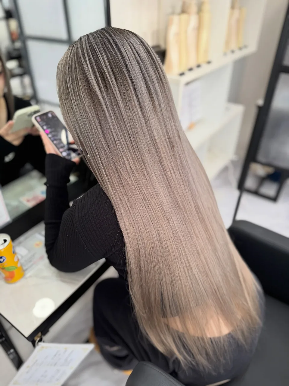 ✴︎lamchele✴︎ホワイトグレージュ×バレイヤージュ×...