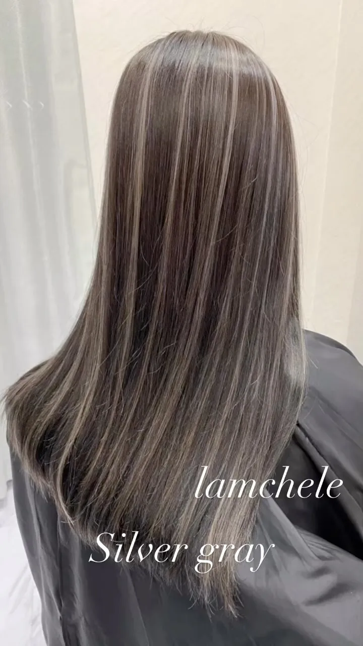✴︎lamchele✴︎シルバーグレー×ハイライト