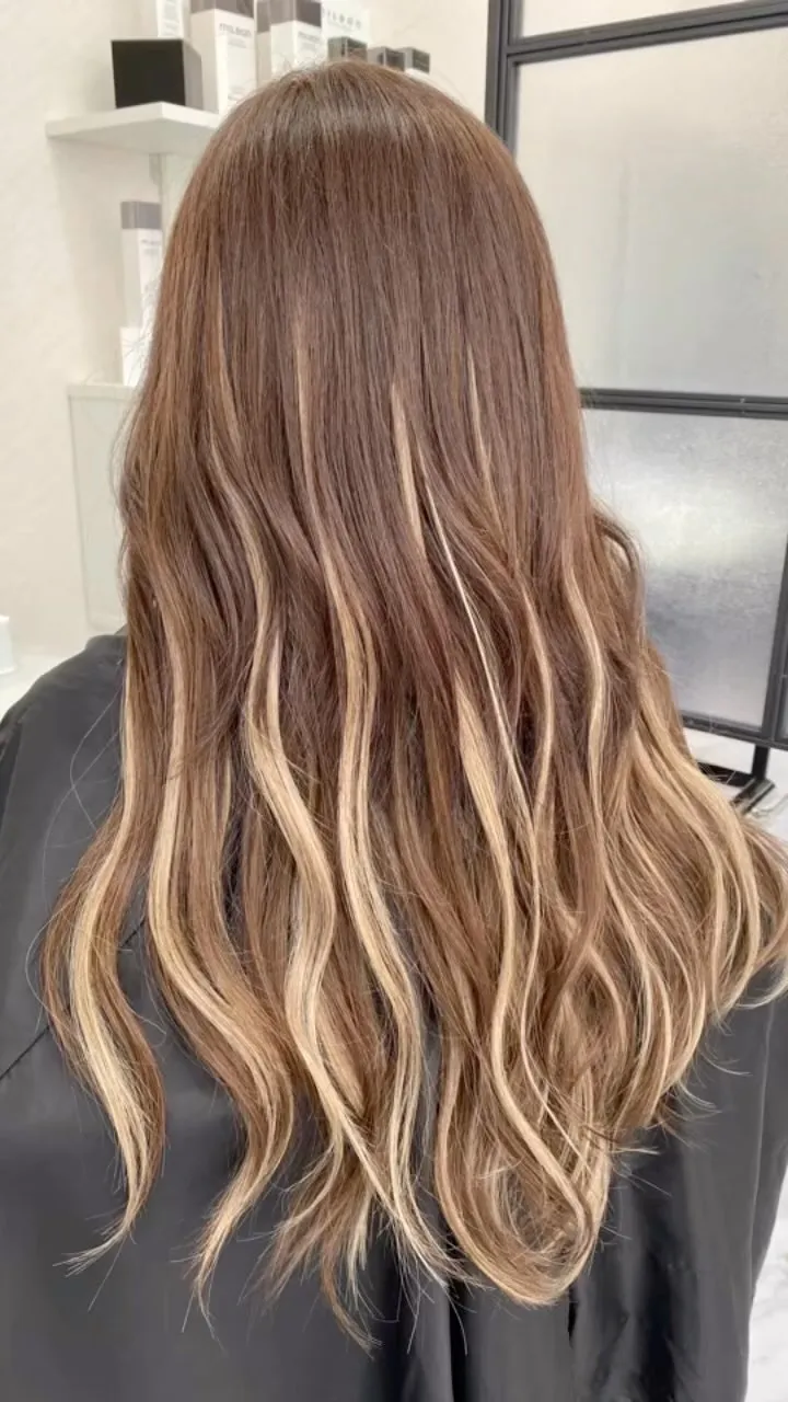 ✴︎lamchele✴︎ミルクティーベージュ×シールエクステ