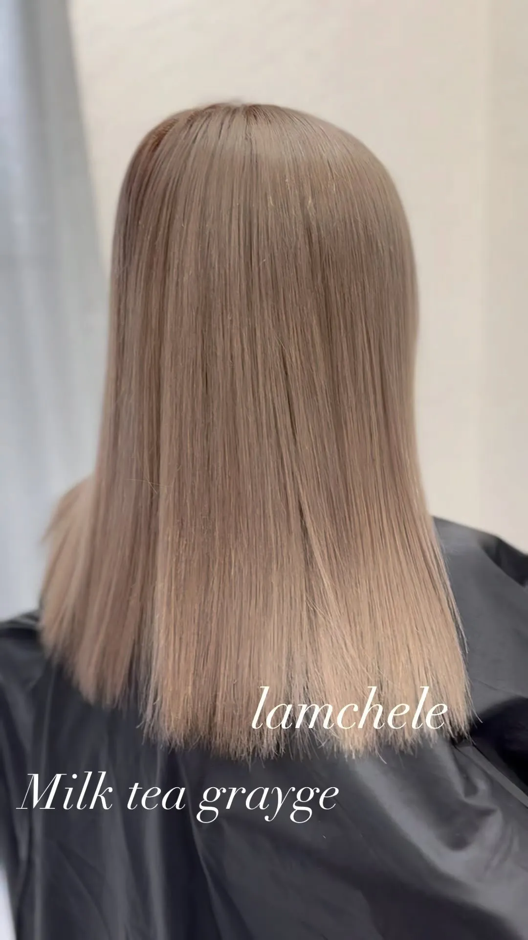 ✴︎lamchele✴︎ミルクティーグレージュ×ブリーチカラ...