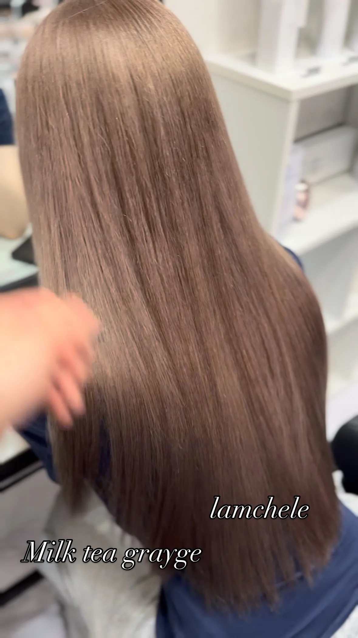 ✴︎lamchele✴︎ミルクティーグレージュ×ブリーチカラ...