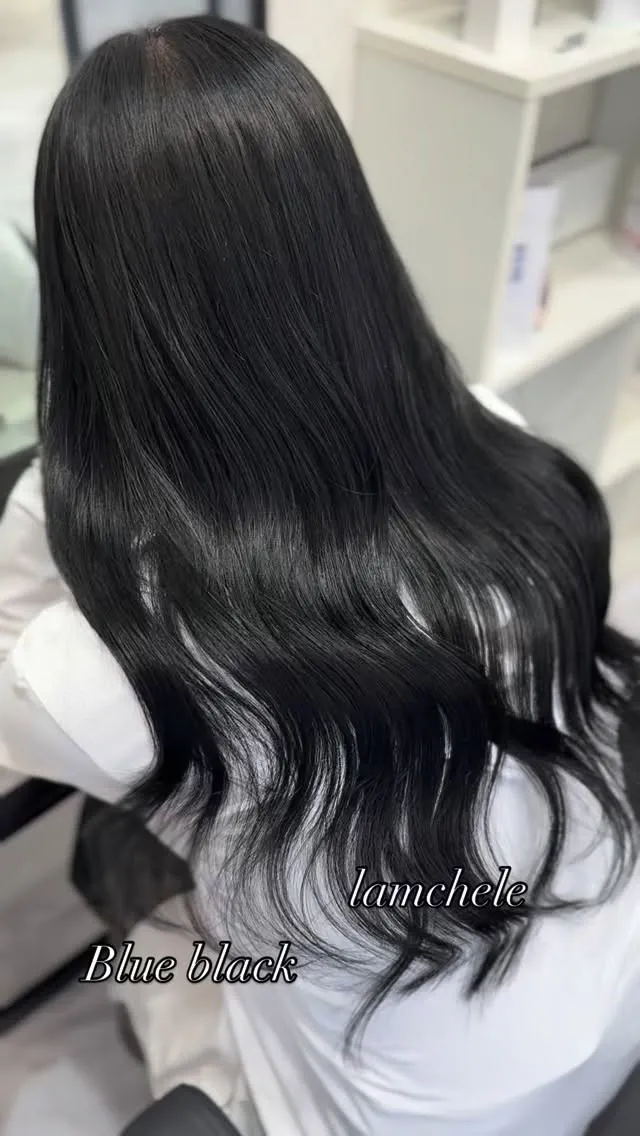 ✴︎lamchele✴︎ブルーブラック×シールエクステ
