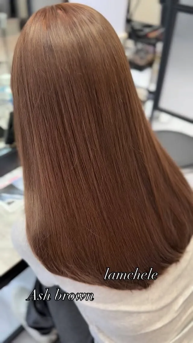 ✴︎lamchele✴︎アッシュブラウン×ブリーチカラー