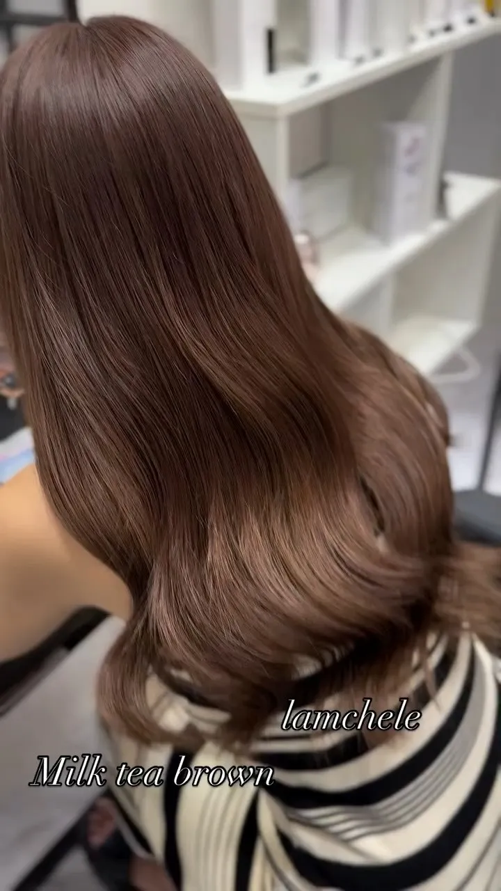 ✴︎lamchele✴︎ミルクティーブラウン×シールエクステ